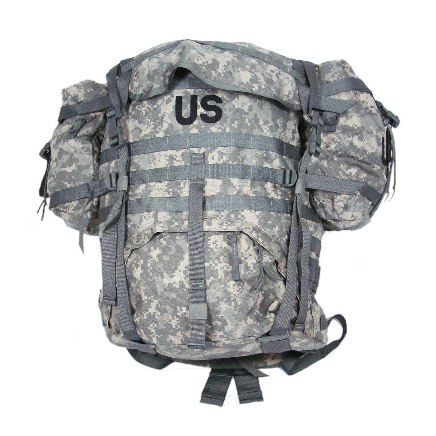 US Pouches and Frame, Molle Military Navy GI II ACU RuckSack McGuire Large 2 Army Pads Kidney with –