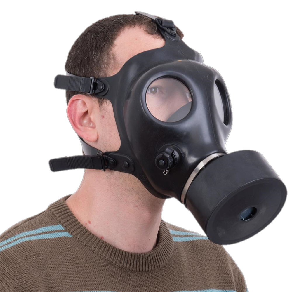 Israeli Rubber Respirator Mask NBC Protection Israeli Rubber Respirator Mask With Extra Filter McGuire Army Navy