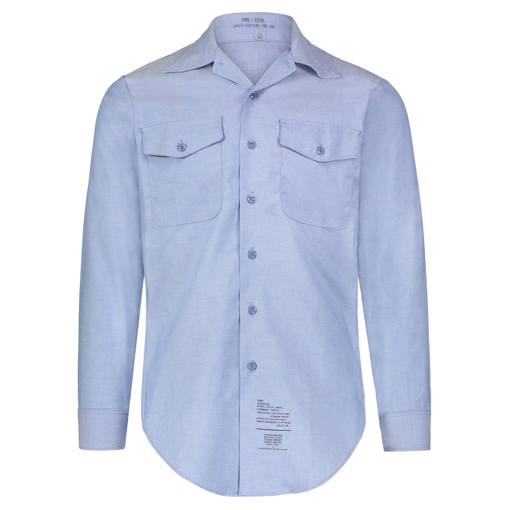 Vintage US Navy Chambray Shirt – McGuire Army Navy