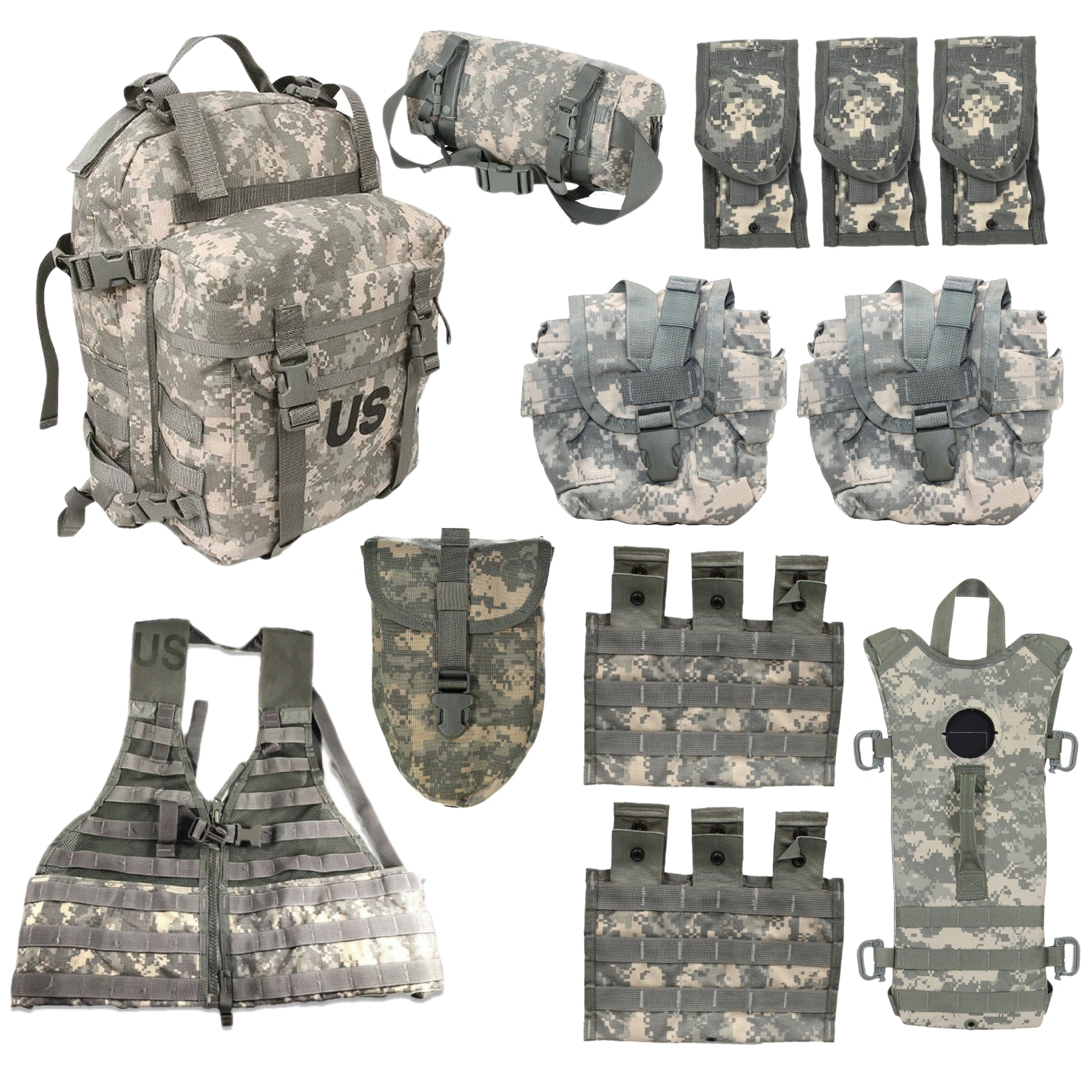 MOLLE Waist Pack (Butt Pack), NSN 8465-01-524-7263 (ACU Pattern