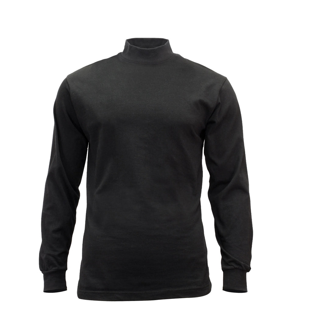 Download Black Mock Neck Long Sleeve Jersey