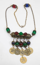 Load image into Gallery viewer, Vintage Important Czech Multi-Glass Coin Necklace - JD10860