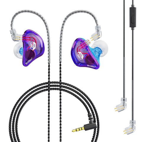 BASN Bsinger BC100 in Ear Monitor Headphone Universal Fit Noise Cancelling  Earphone for Musician Singer Band Studio Audiophile