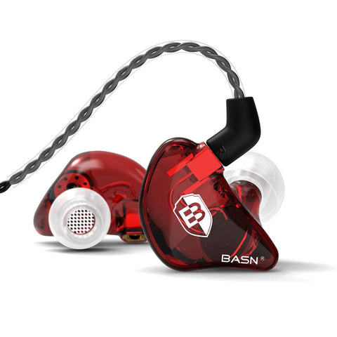 BASN Bsinger BC100 - Auriculares con monitor de oído, ajuste universal,  aislamiento de ruido, auriculares IEM para músicos, cantantes, audiófilos  de