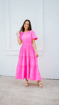 Pink Peonies Dress