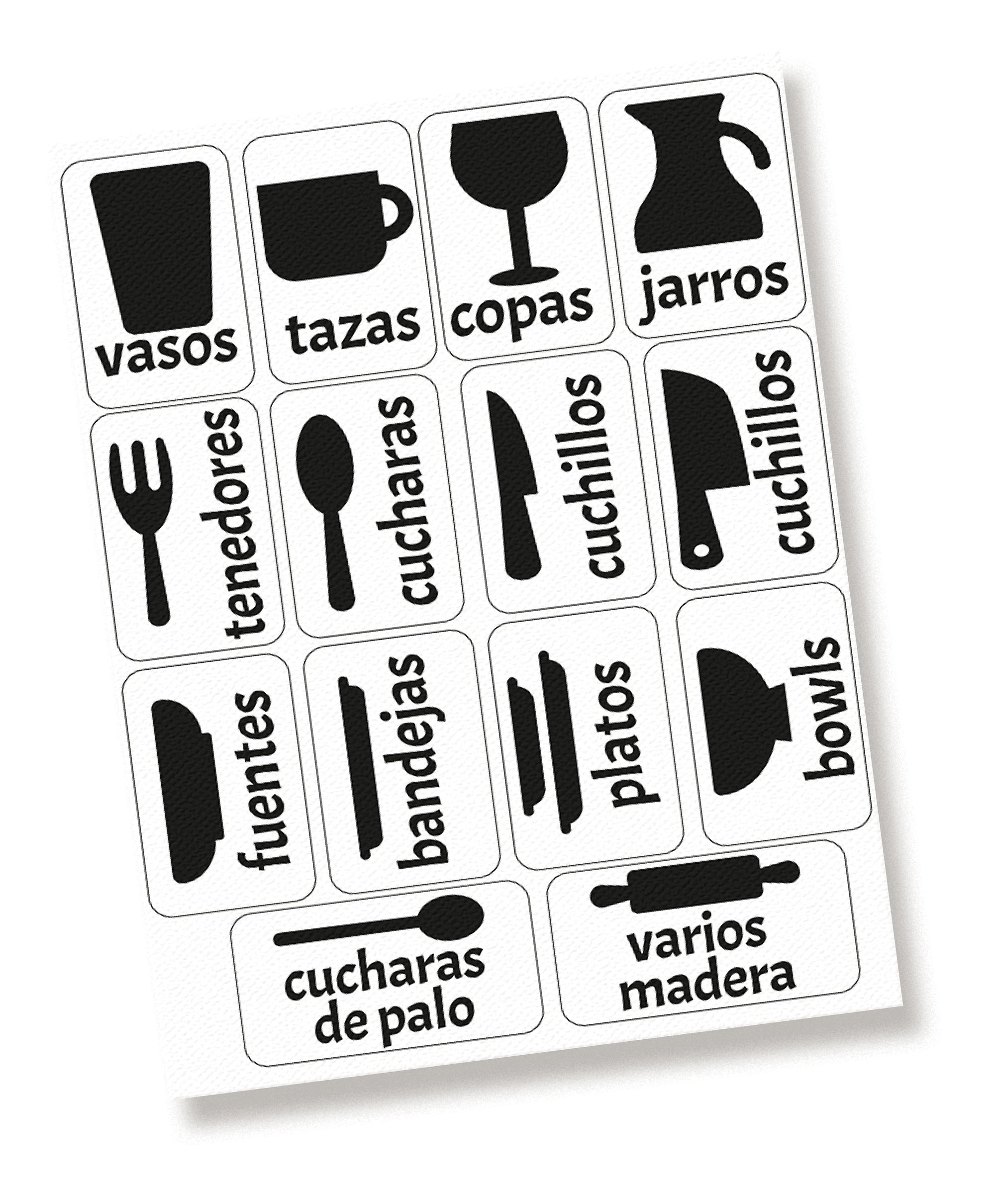 Stickers para organizar la COCINA - Marca2