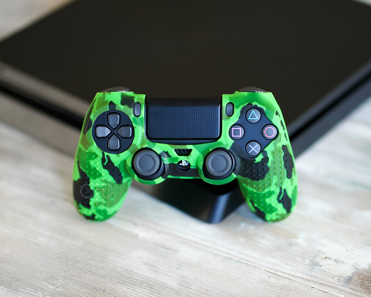 lime green playstation 4 controller