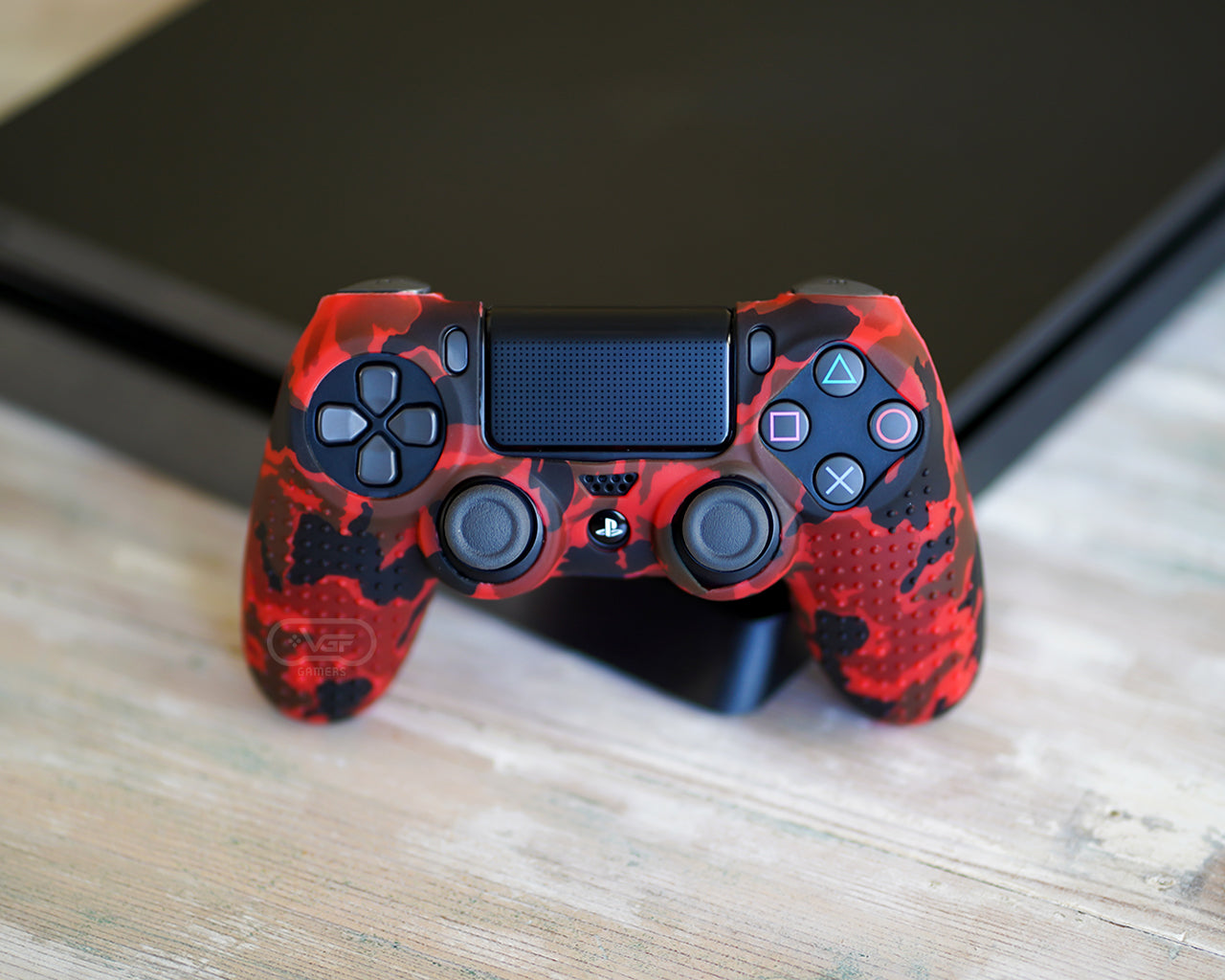 red and black camo ps4 controller