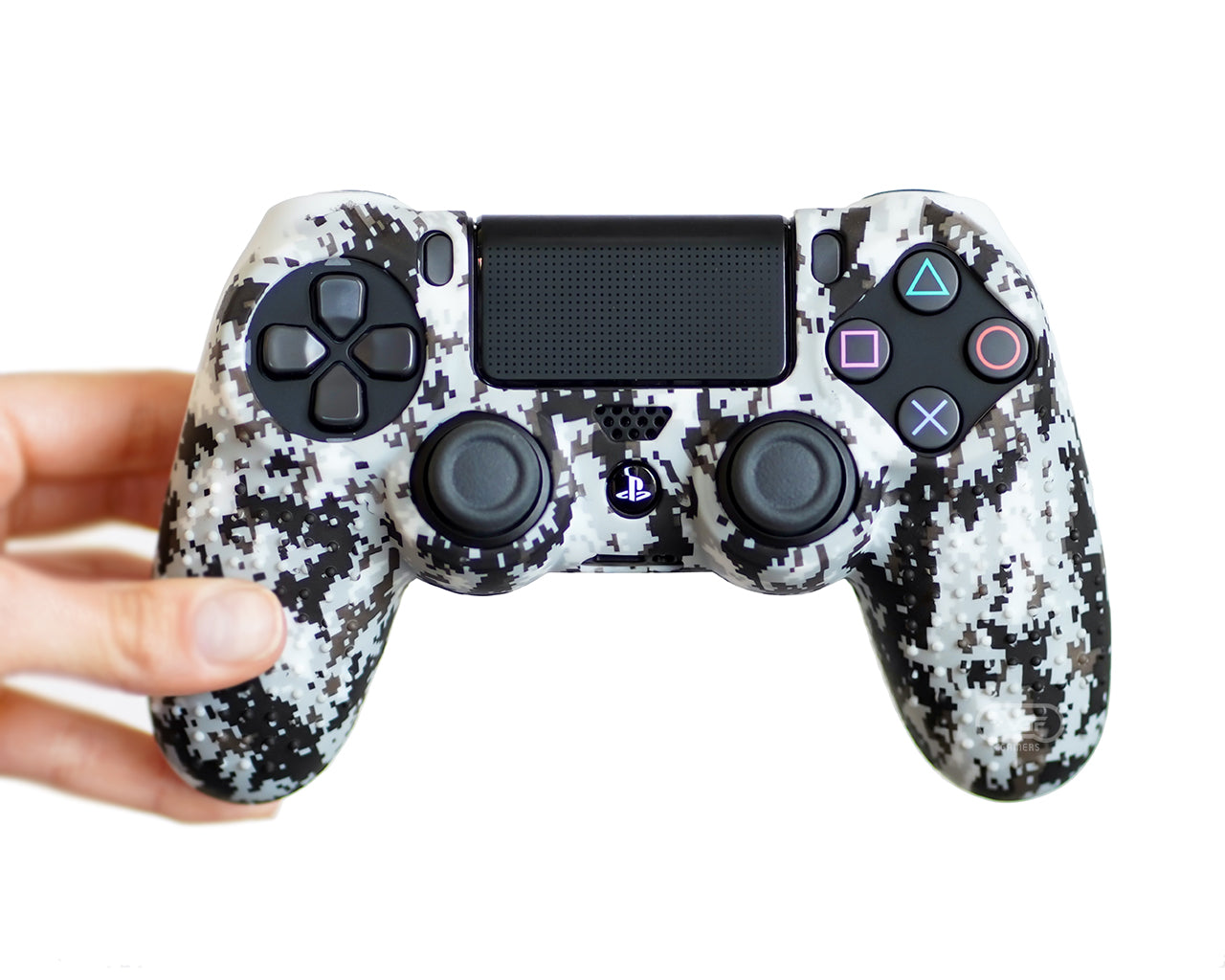 white camouflage ps4 controller