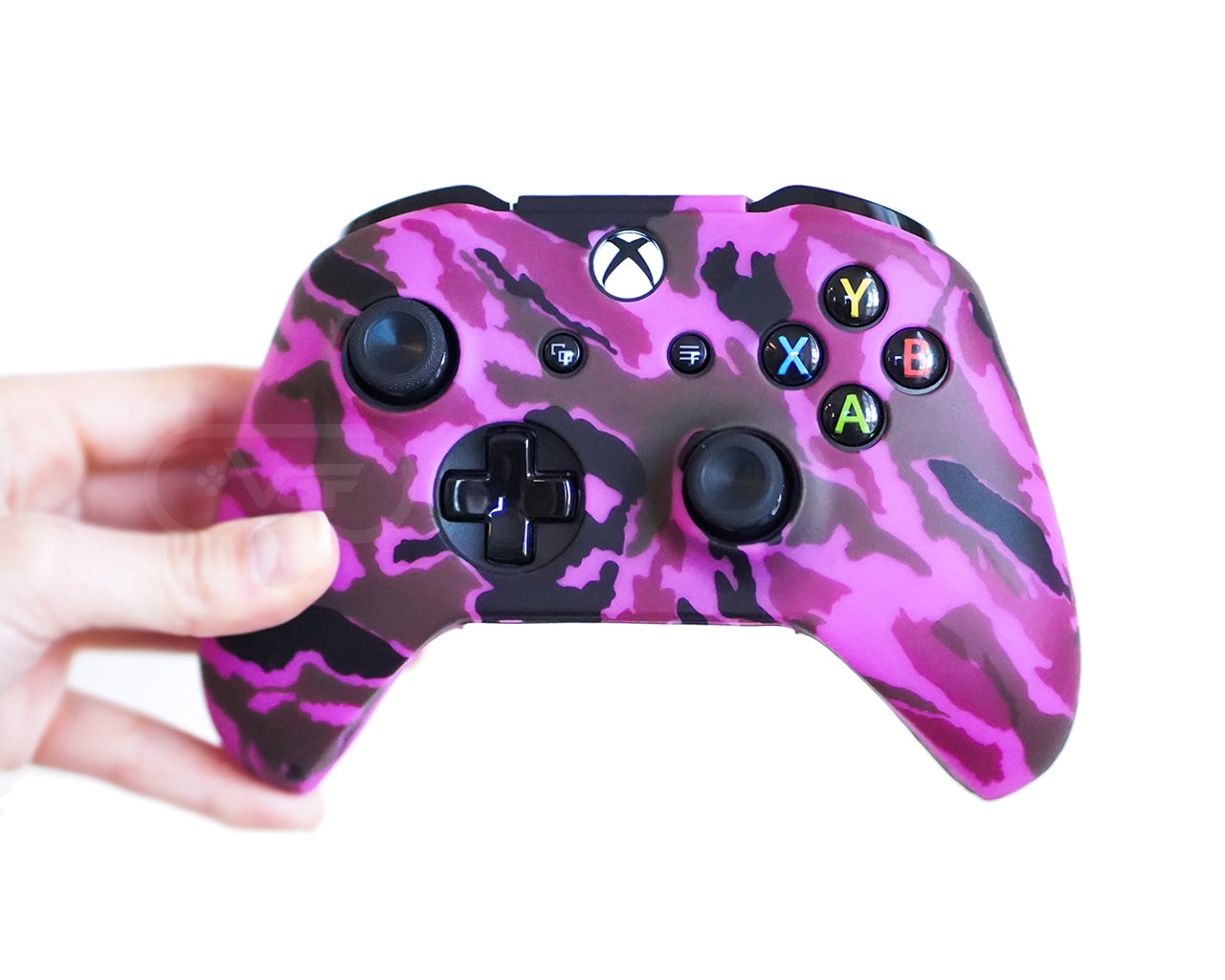 pink and black xbox one controller