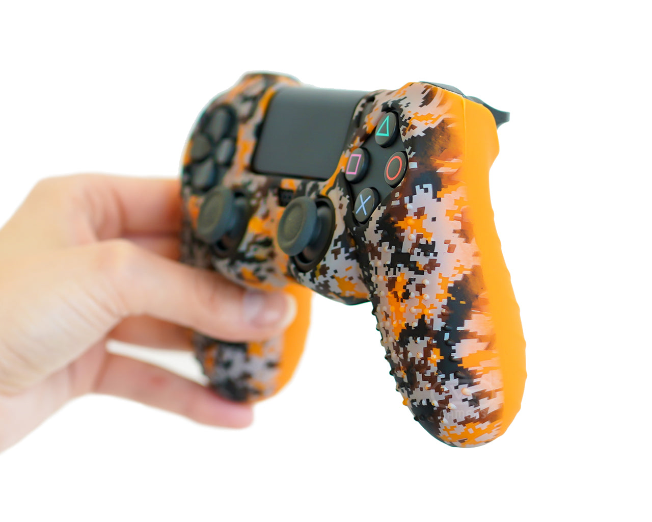 orange camo ps4 controller