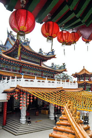 The stunning oriental architecture of Thean Hou Temple of Kuala Lumpur, Malaysia.