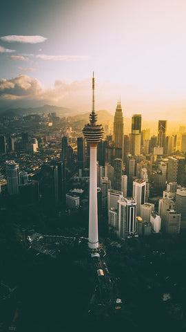 Kuala Lumpur Tower, an iconic landmark in the city of Kuala Lumpur, Malaysia.