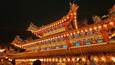 Thean Hou Temple at night. Photo by Moon Pradhan.