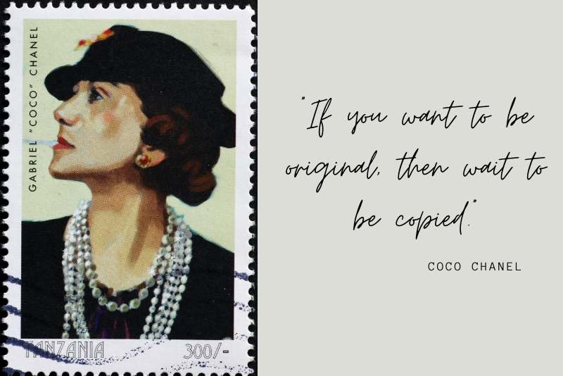 Celebrated phrases by fashion icon Coco Chanel