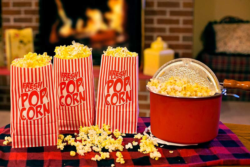 find out how many calories are in popcorn and the different recipes