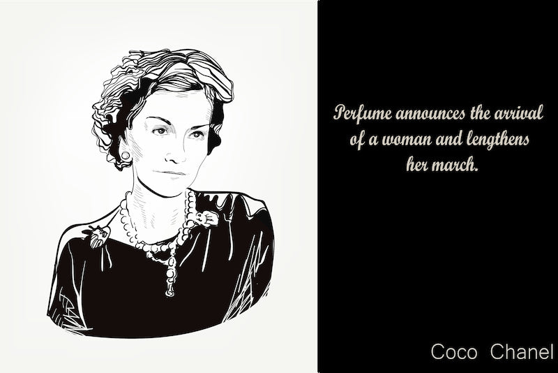 A Woman Should Wear Perfume Quote by Coco Chanel Fashion Wall  Etsy  Singapore