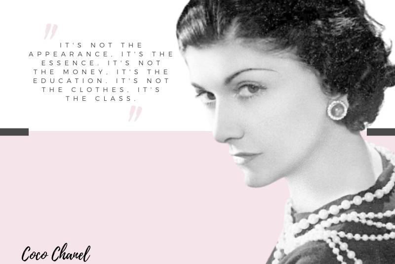 Famous celebrated an motivational Coco Chanel sayings that have gone down in history