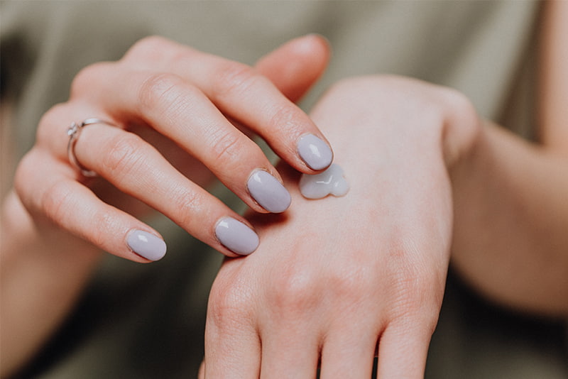 Nude tones like pearl are the latest in manicure