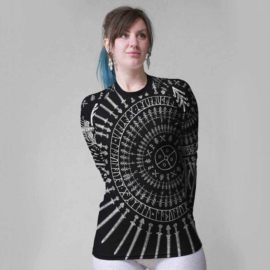 Women's REALMS Mandala Black Leggings Sacred Geometry Clothing