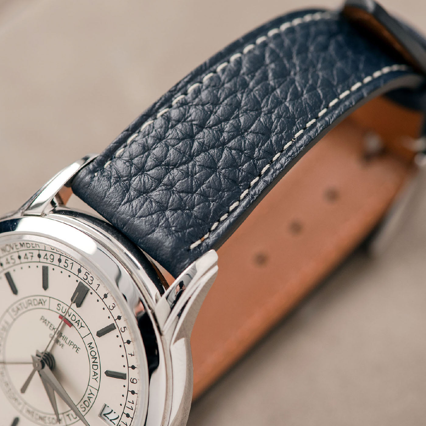 Bulang and Sons Taurillon Strap on Patek Philippe  Steel Annuel Calenar