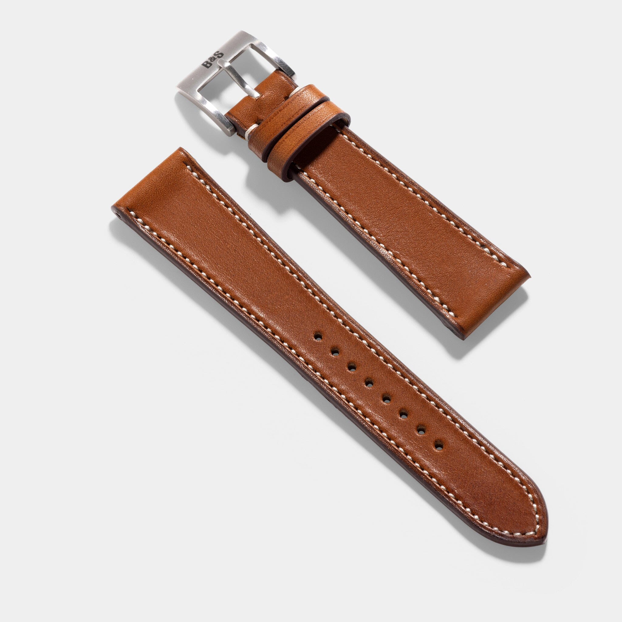 Refined Rugged Grey Leather Watch Strap