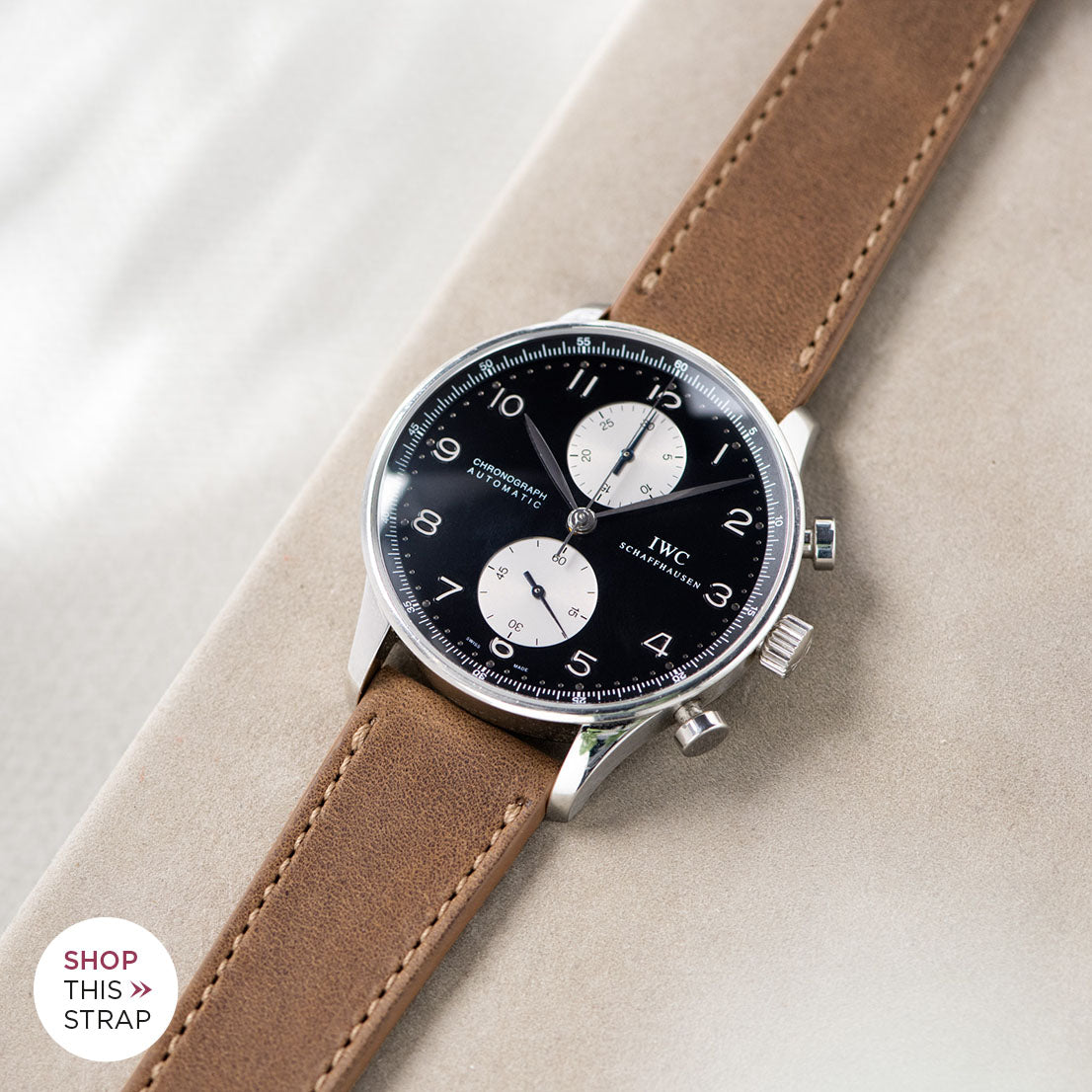 Bulang and Sons_Strap Guide_IWC-Portugieser_Cinnamon Brown Leather Watch Strap