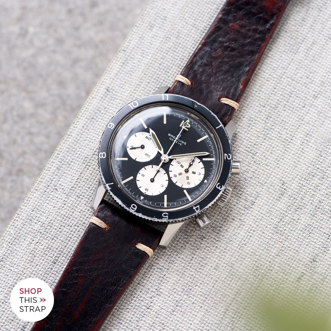 Bulang and Sons_Strap Guide_The Breitling Co-Pilot 7650 Chronograph_Diablo Black Leather Watch Strap
