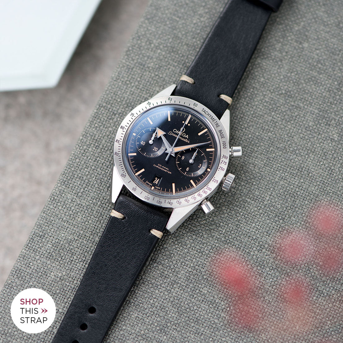 Bulang and Sons_Strap Guide_The Omega Speedmaster ’57 Co-Axial Chronograph_Black Leather Watch Strap