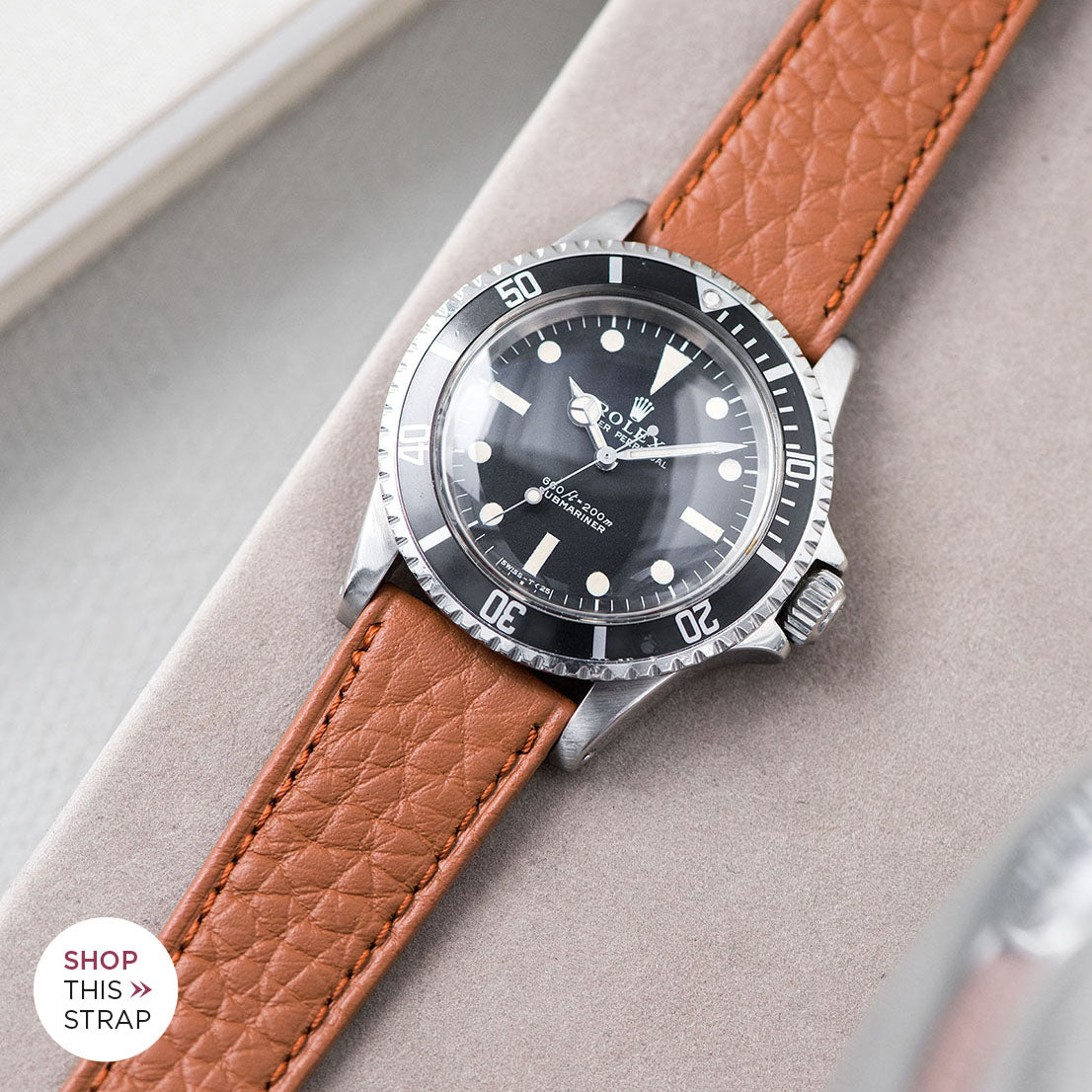 Bulang and Sons_Strap Guide_The Rolex 5513 Black Submariner_Taurillon Brown Speedy Leather Watch Strap