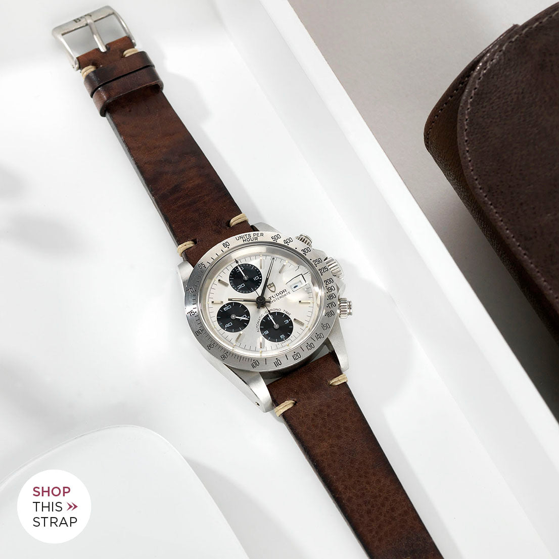 Bulang and Sons_Strap Guide_The Tudor Big Block Silver Dial_Lumberjack Brown Leather Watch Strap