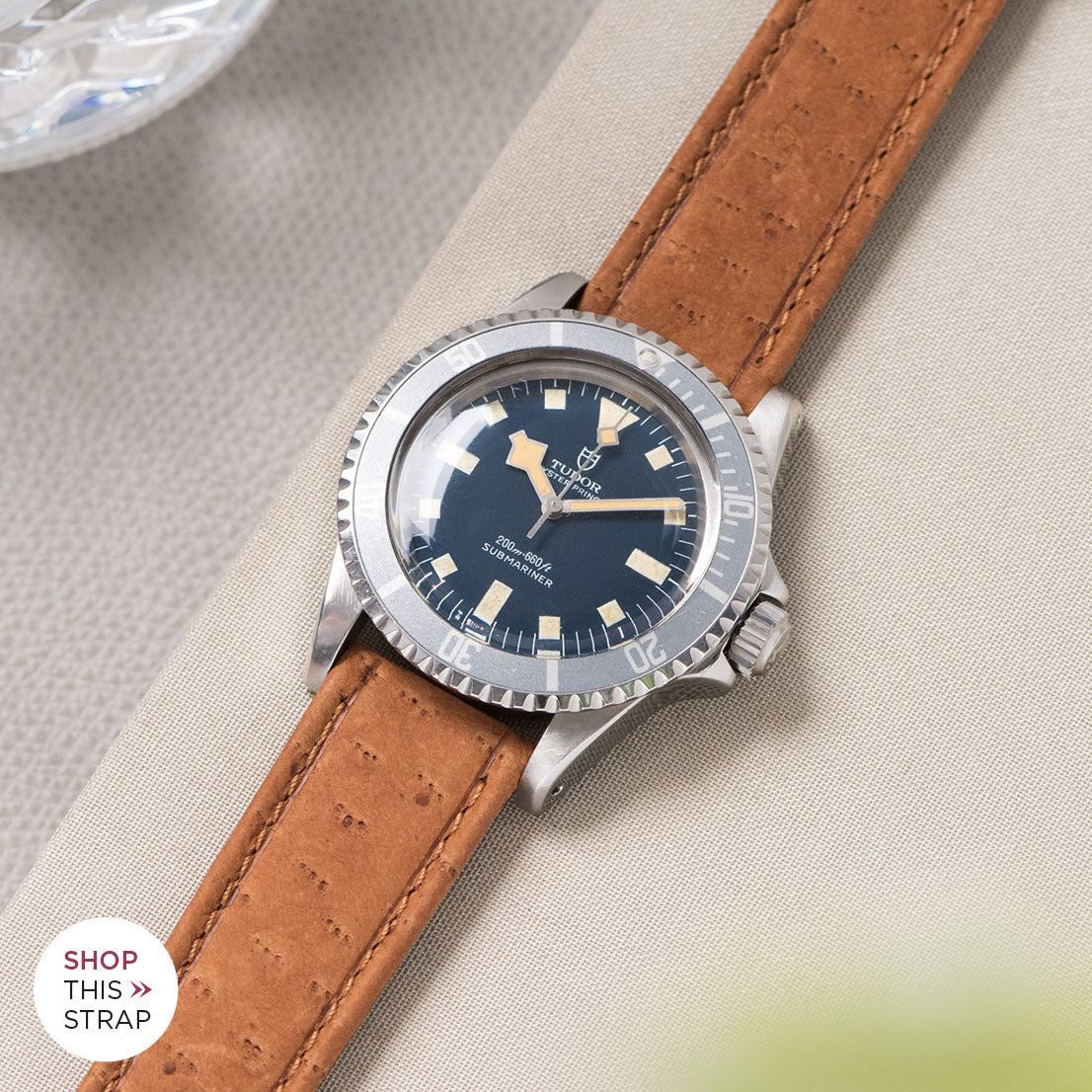 Bulang and Sons_Strap Guide_The Tudor Blue Snowflake_Peccary Brown Heritage Leather Watch Strap