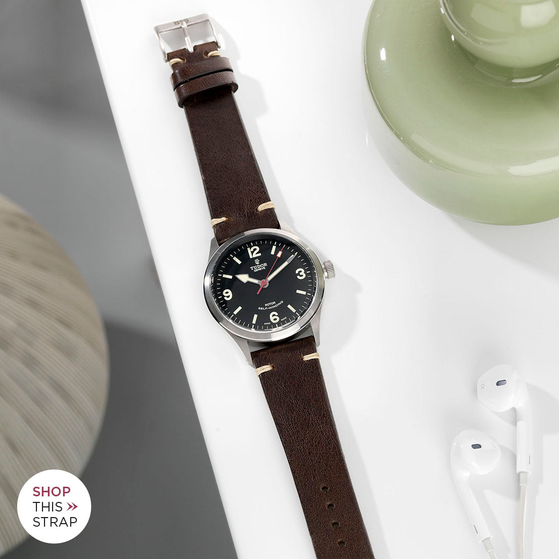 Bulang and Sons_Strap Guide _The Tudor Heritage Ranger_Lumberjack Brown Leather Watch Strap