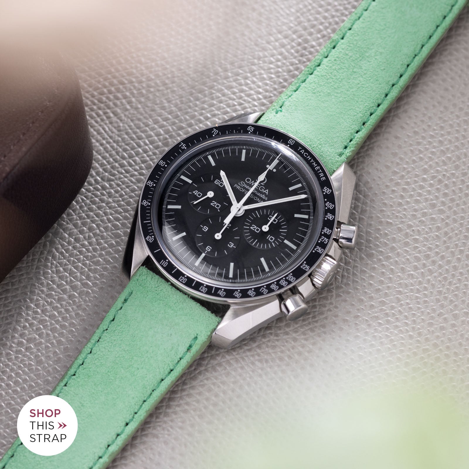 Mint Suede Leather Watch Stap