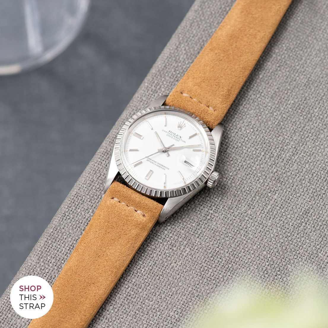 Camel Brown Silky Suede Watch Strap