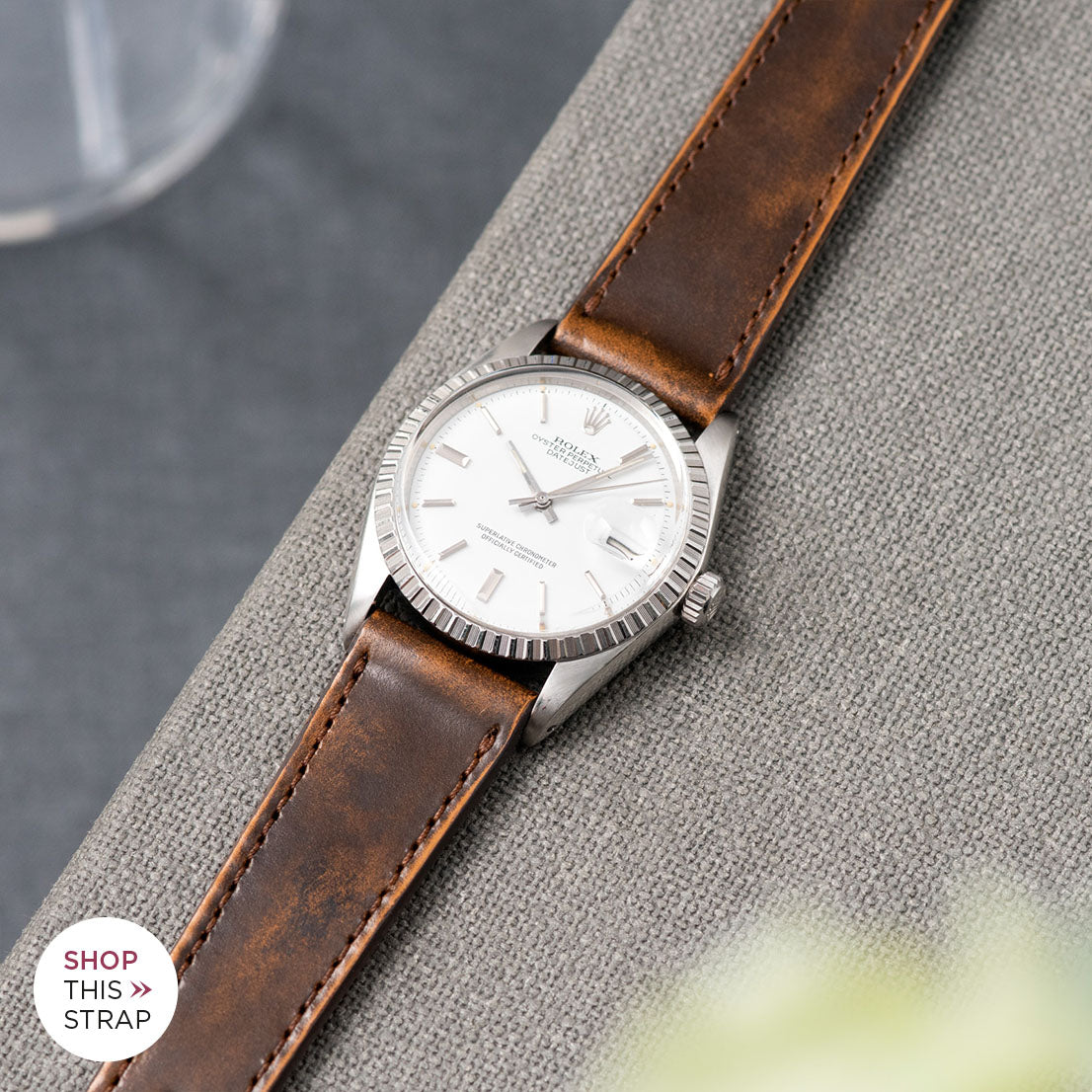 Degrade Honey Brown Leather Watch Strap