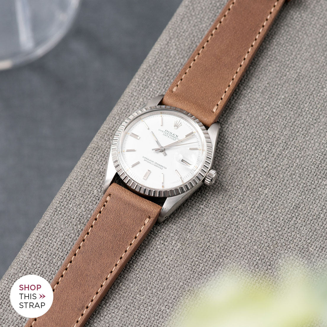 Cinnamon Brown Leather Watch Strap