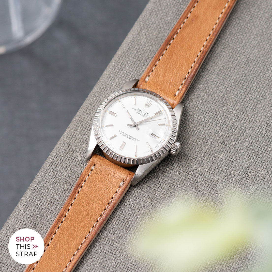 Cosaro Brown Retro Leather Watch Strap