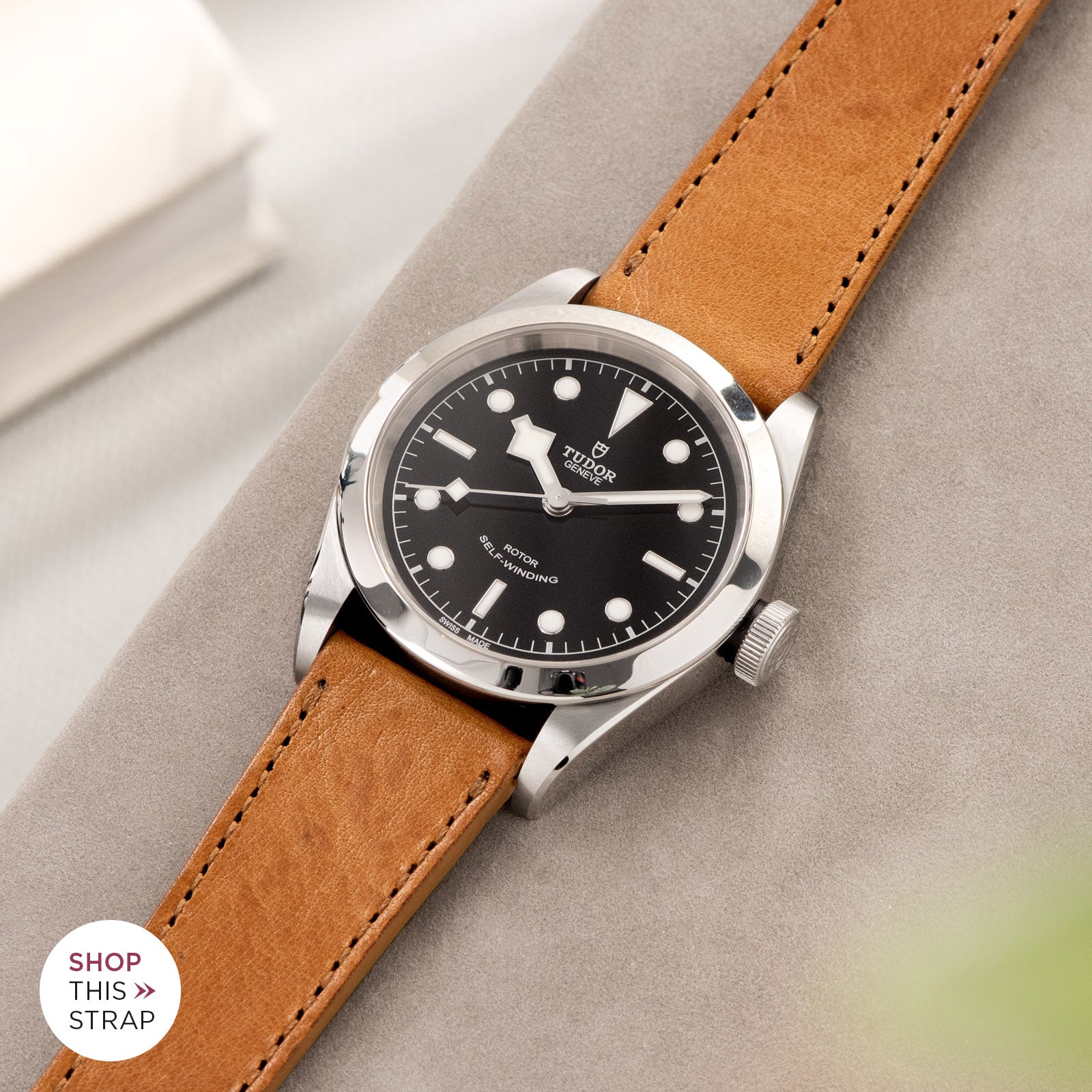 Bulang and Sons_Strap Guide_The Tudor Black Bay 41_Gilt Brown Tonal Leather Watch Strap