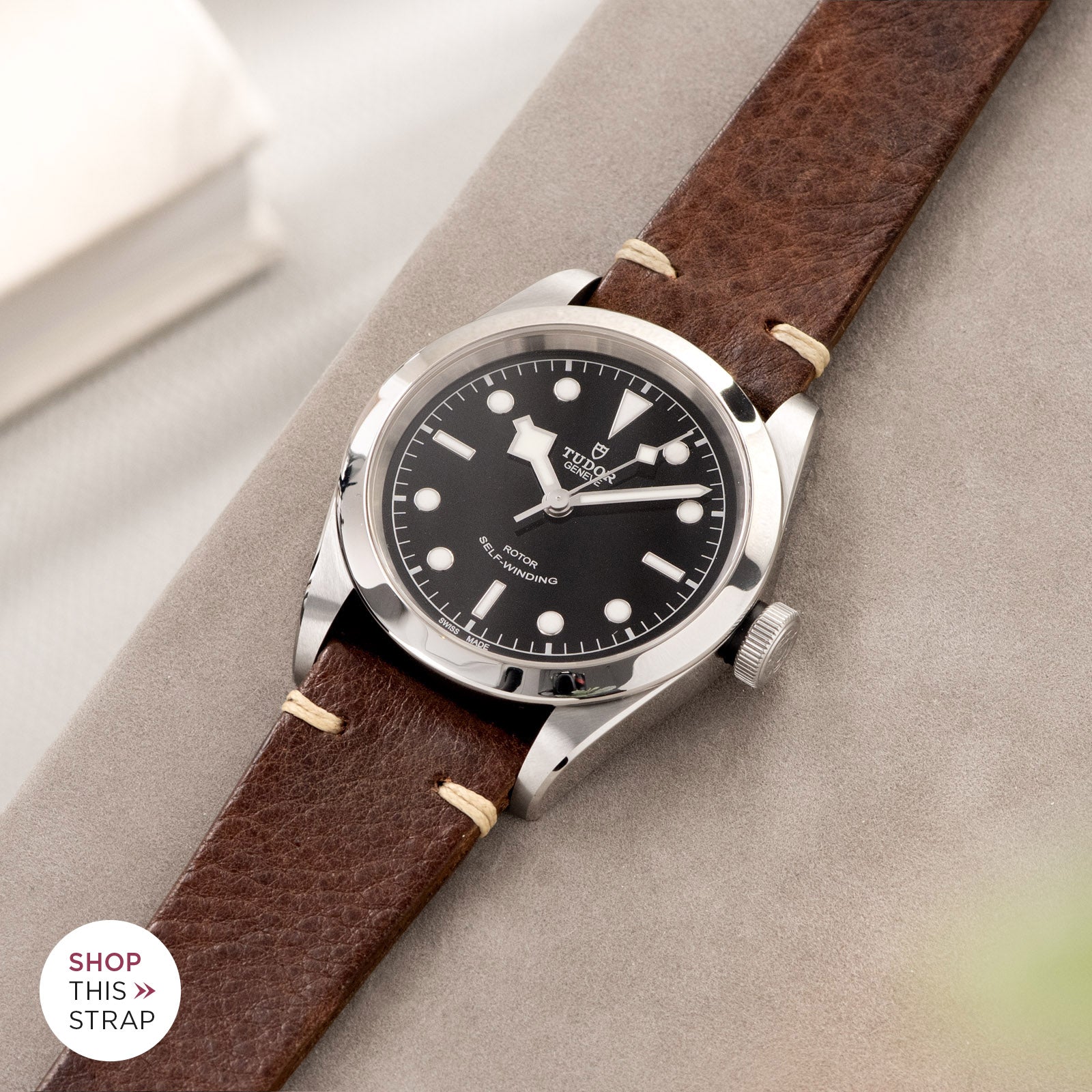 Bulang and Sons_Strap Guide_The Tudor Black Bay 41_Lumberjack Brown Leather Watch Strap