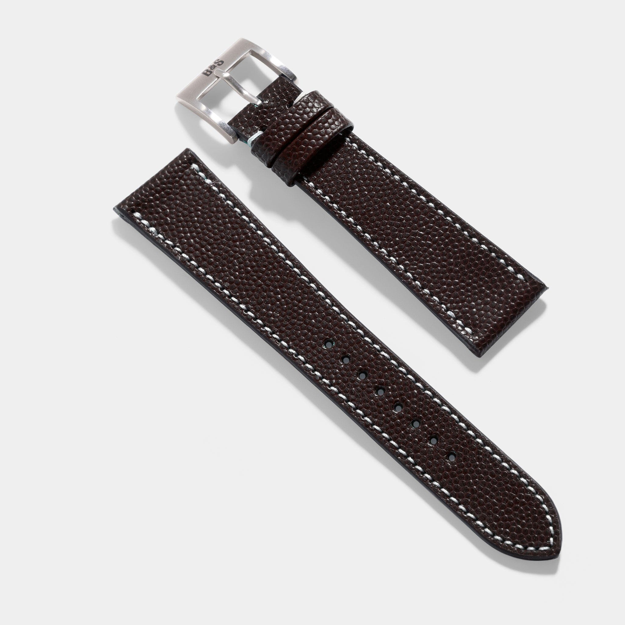 Cognac Brown Ostrich Leather Watch Strap