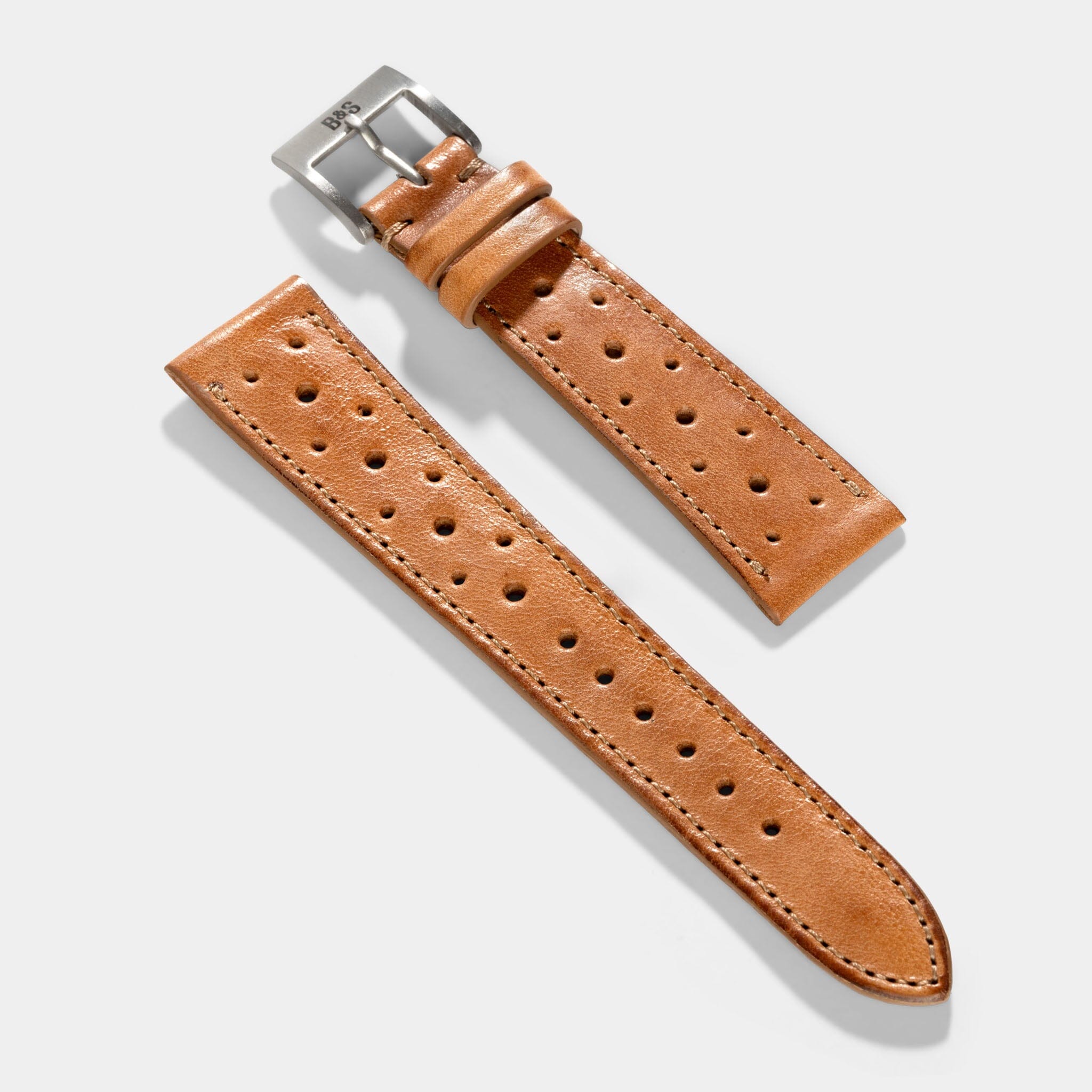 19mm Japanese Heavy Cotton Canvas Watch Strap, Light Brown