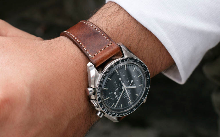 Siena Brown Extra Thin Leather Watch Strap