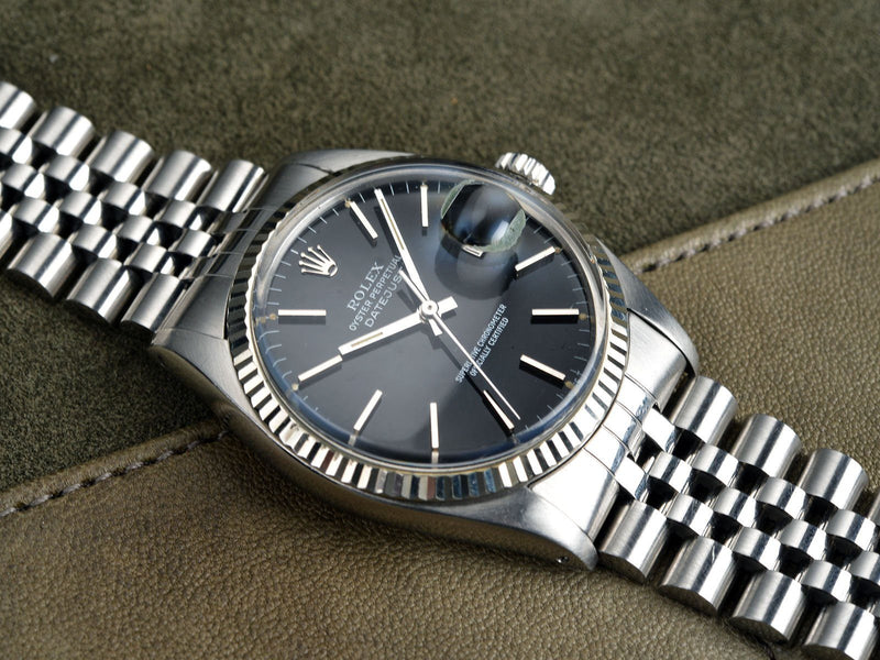 rolex datejust 16014 black dial