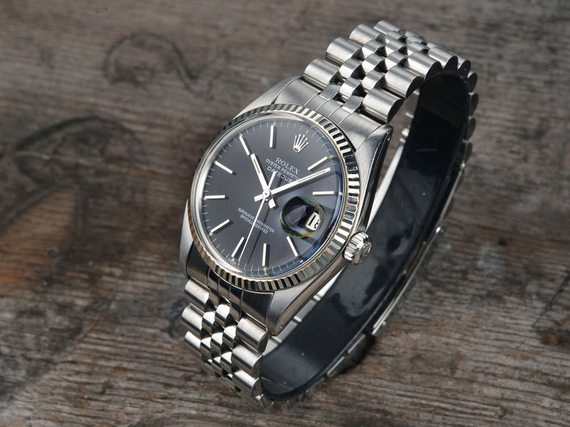 rolex datejust 16014 black dial