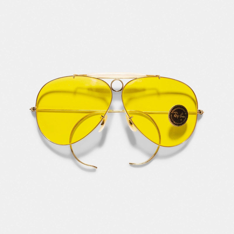 ray ban shooting glasses yellow