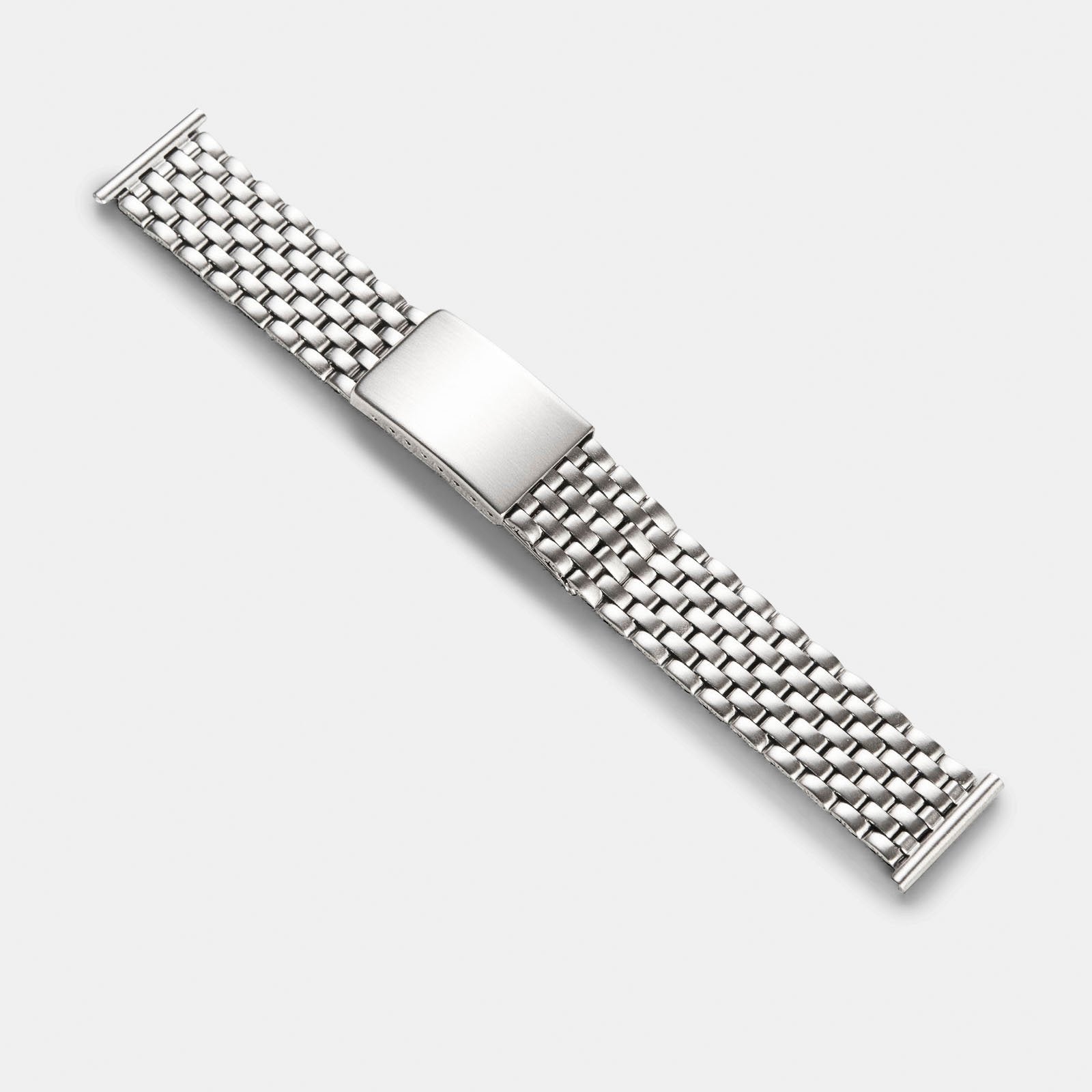 black stainless steel watch strap