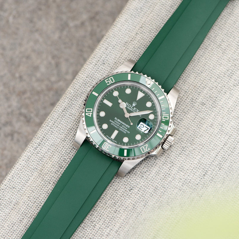 rolex green rubber strap