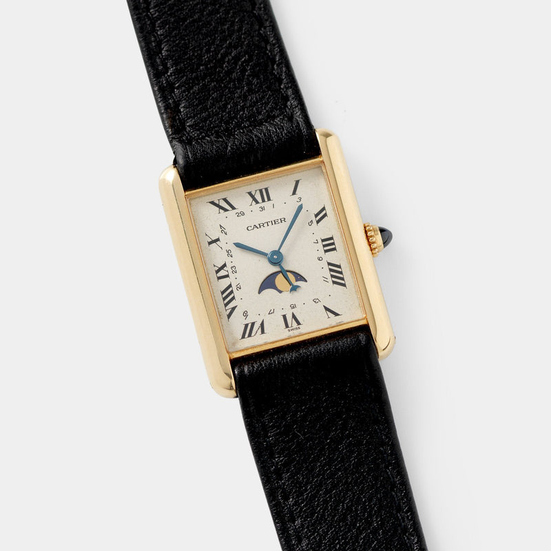 Cartier Tank with Moon Phase 18kt 