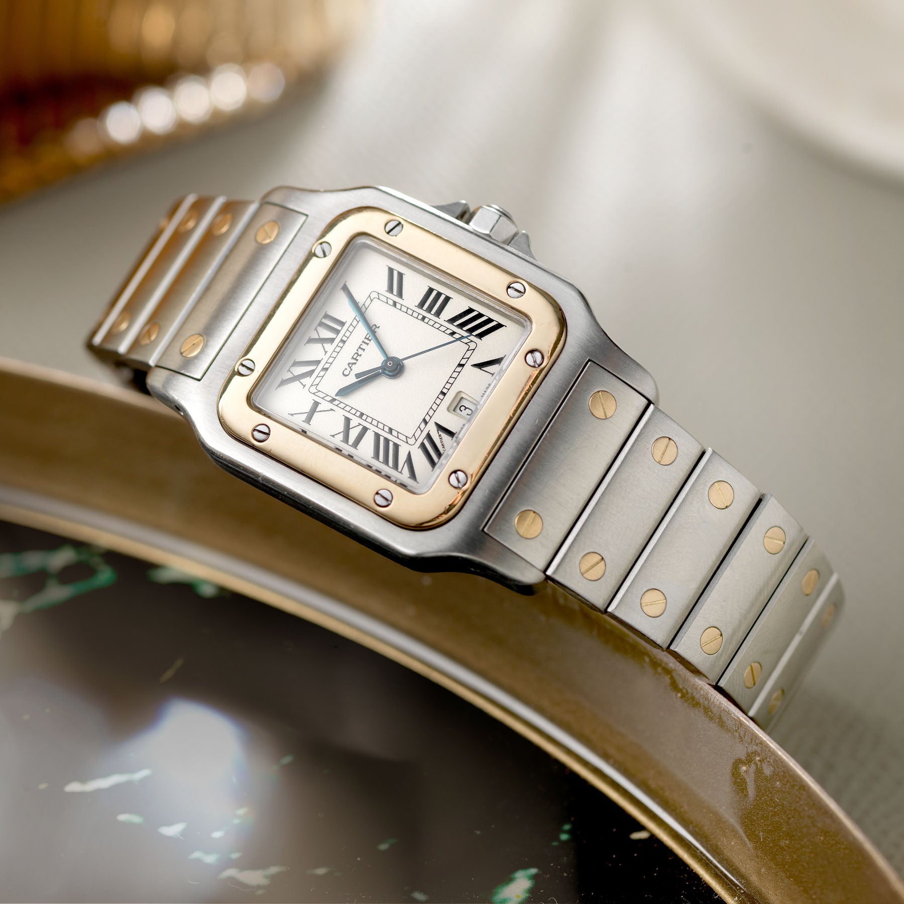 Cartier Santos Galbee Steel and Gold Reference 187901 – Bulang and Sons